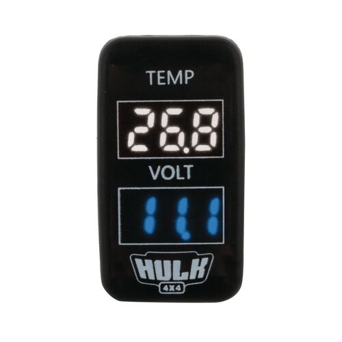 Toyota Early Temperature & DC Voltmeter White Illum 12v