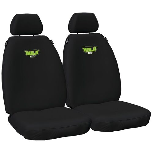Toyota Hilux - Black Canvas - Front Seat Covers 