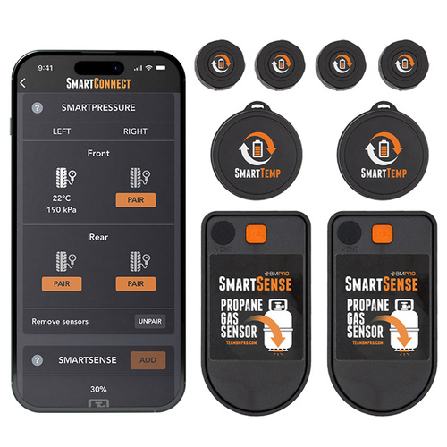 Smartconnect RV Sensor Kit x2 Smartsense & Smarttemp x4 Smartpressure