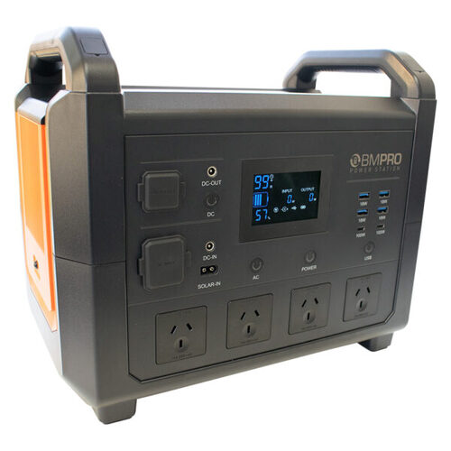 Portable Power Station w/ 1600W Pure Sine Wave Inverter 120AH