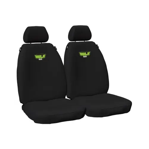 Toyota Prado 150 Series 06/21- Front Canvas Seat Covers Black