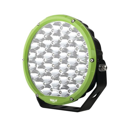HULK 4x4 9" Round LED Driving Light (Green Bezel)