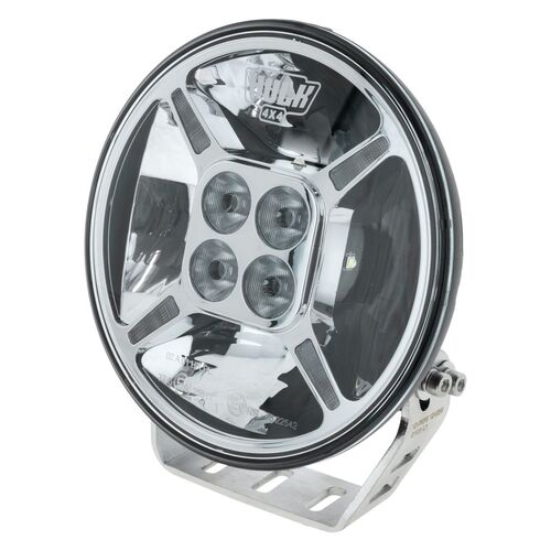 HULK 4x4 7" Round LED Driving Light w/ Front Position Lamp (Chrome Fascia)