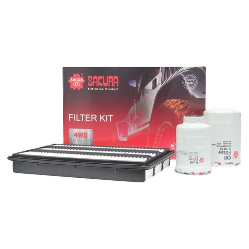 Sakura Filter Kit Oil Air Fuel Mitsubishi Pajero NS NT NW