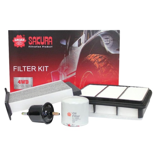 Sakura Filter Kit Oil Air Fuel Mitsubishi Triton ML 3.5L