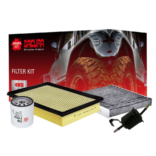 Sakura Filter Kit Oil Air Fuel Toyota Hilux GGN120R