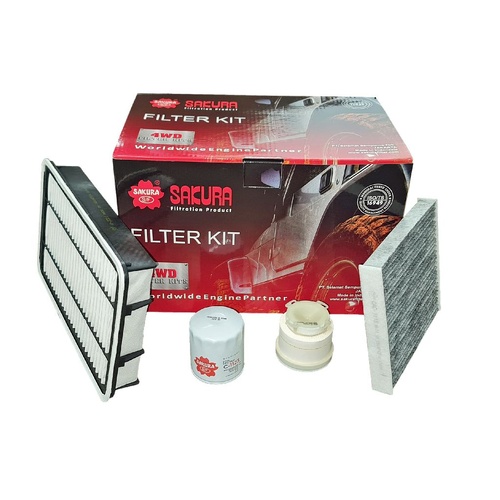 Sakura Filter Kit Oil Air Fuel Toyota Hiace KDH206