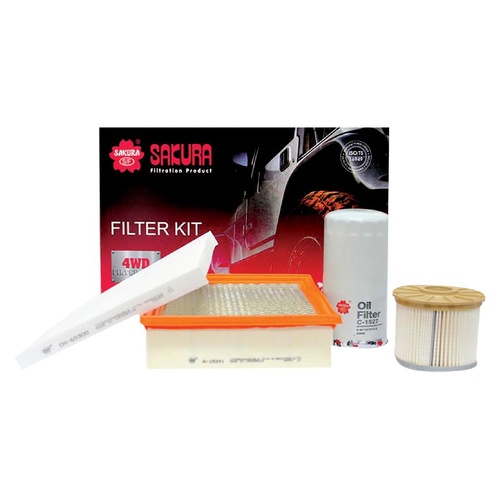 Sakura Filter Kit Oil Air Fuel Holden Colorado Isuzu Dmax 4JJ1