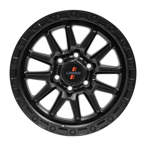 17X9 6/139.7 18P 106.1 Loaded Gunbarrel Satin Blk 1675Kg