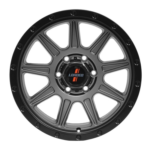 17X9 6/139.7 18P 106.1 Loaded Gunbarrel Grey/Blk 1675Kg