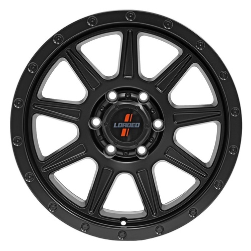 18X9 6/139.7 18P 106.1 Loaded Gunbarrel Satin Blk 1675Kg