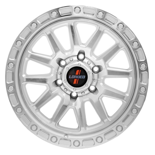 17X8.5 5/120 18P 73.1 Loaded Stockton Silver 1675Kg