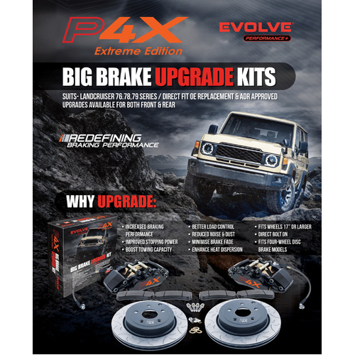 Toyota Landcruiser 76,78,79 Series Auto Hub Big Front Brake Upgrade Kit